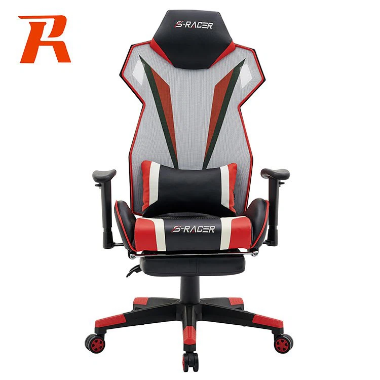 Mesh Gaming Chair With Footrest